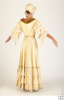  Photos Woman in Historical Dress 10 19th century Historical clothing a poses whole body yellow dress 0006.jpg